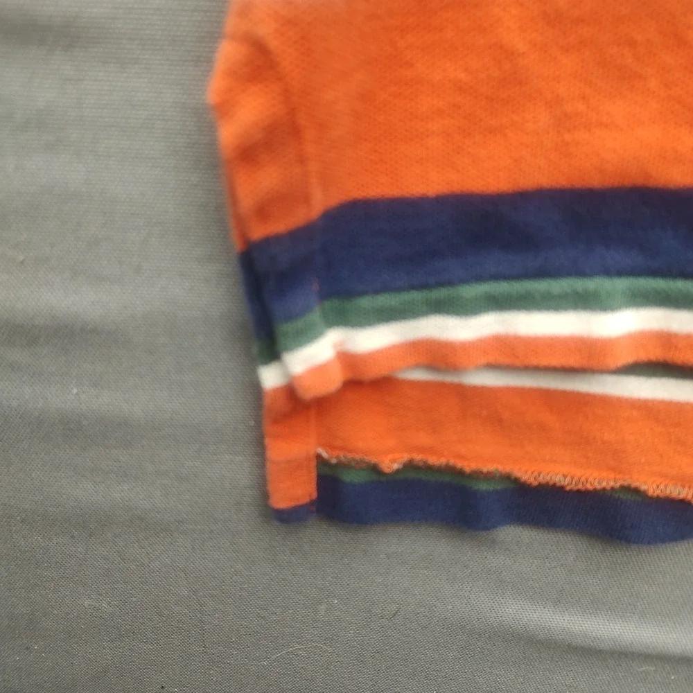 Ralph‎ Lauren Men's Shirt Multicolored Striped Pullover Polo Short Sleeve XL